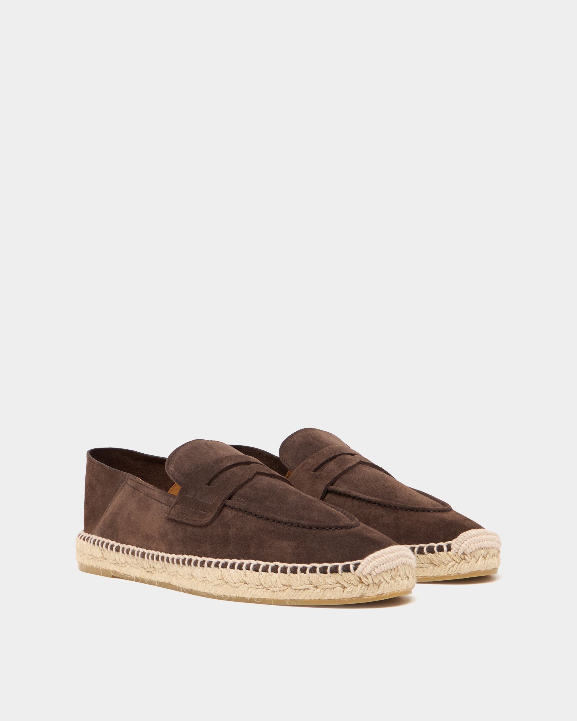 Solmar Espadrilles aus Veloursleder in Ebenholz