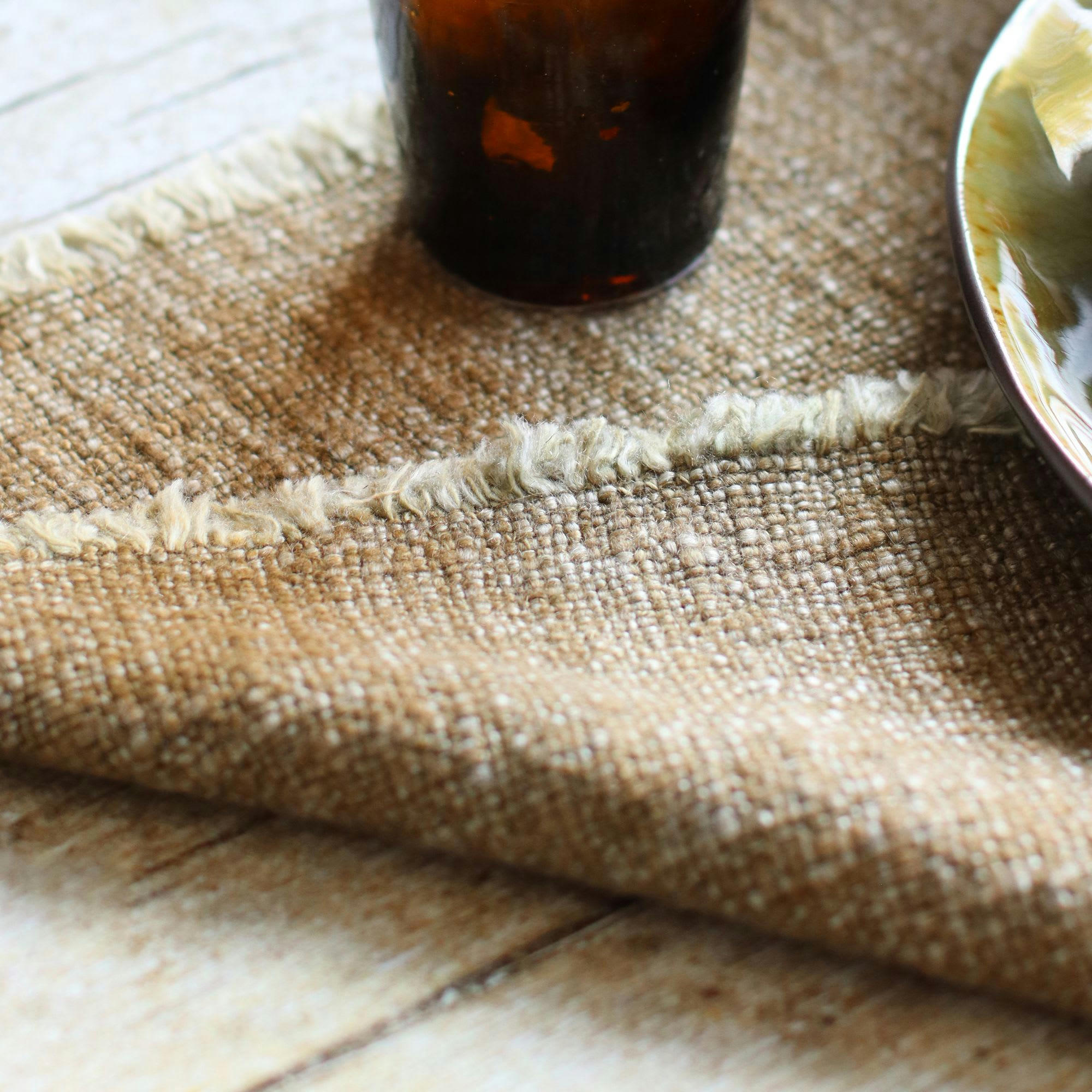 ORIGIN - Set de table en tissu beige