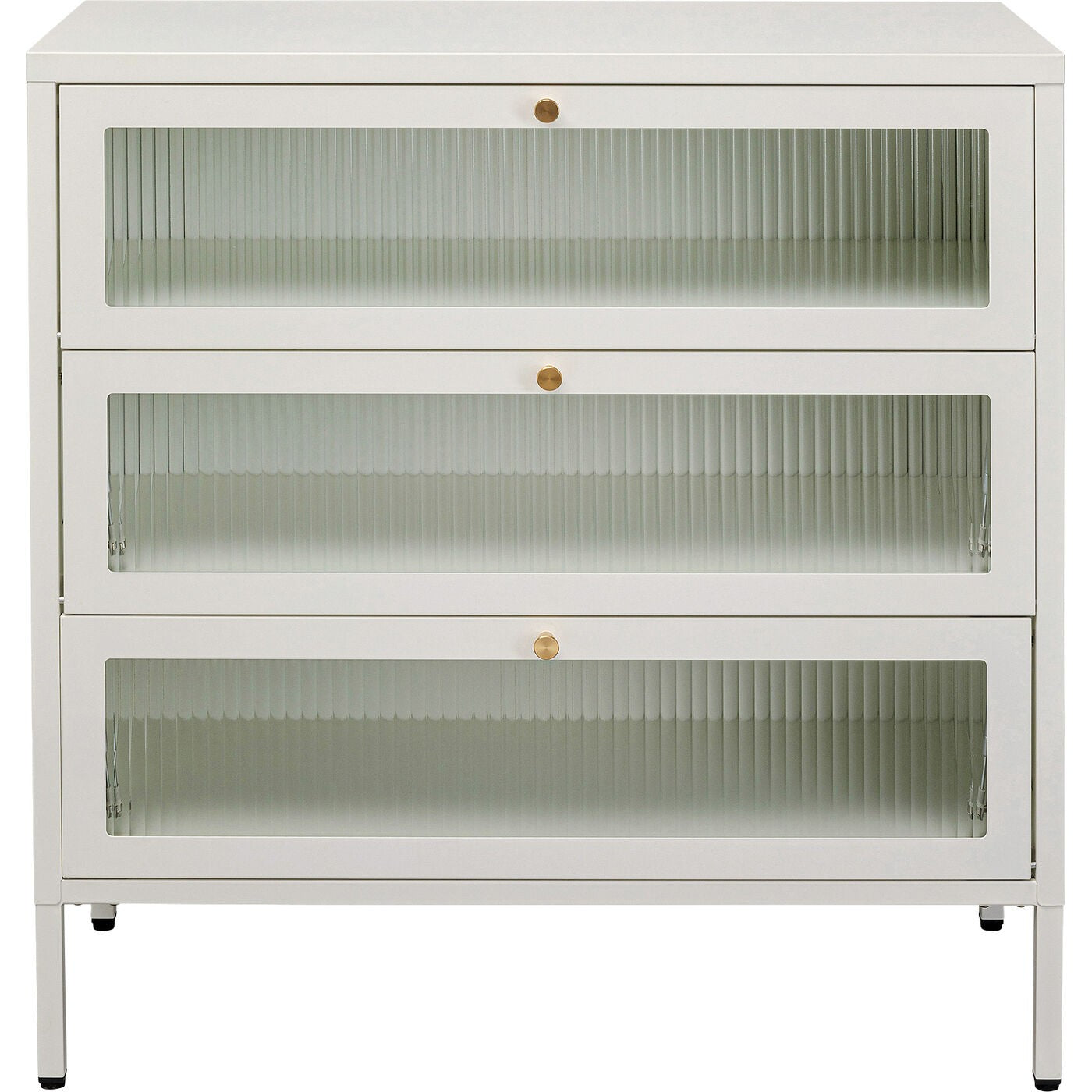 Kare Design Dressoir Naxos wit 3 deuren