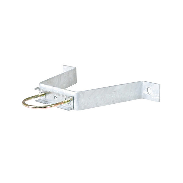 Paire d'étriers Fixation Murale patte en M Déport 90mm Mât Antenne TV TNT SAT HDSAT