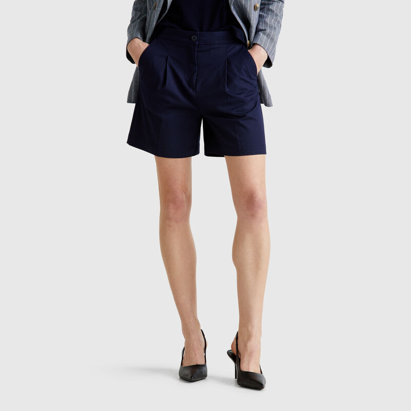 Bermudas in stretch cotton
