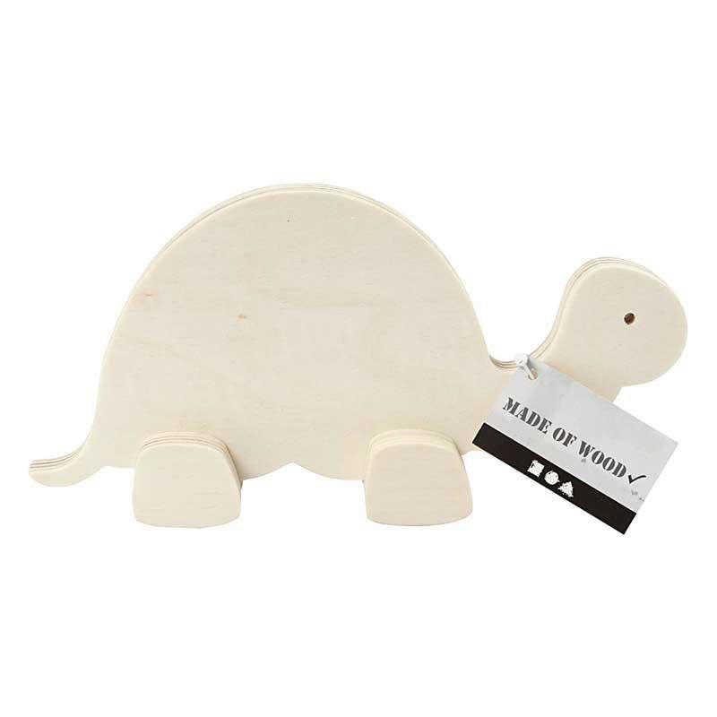 TORTUE - Tortue en bois à décorer 19x9,5cm