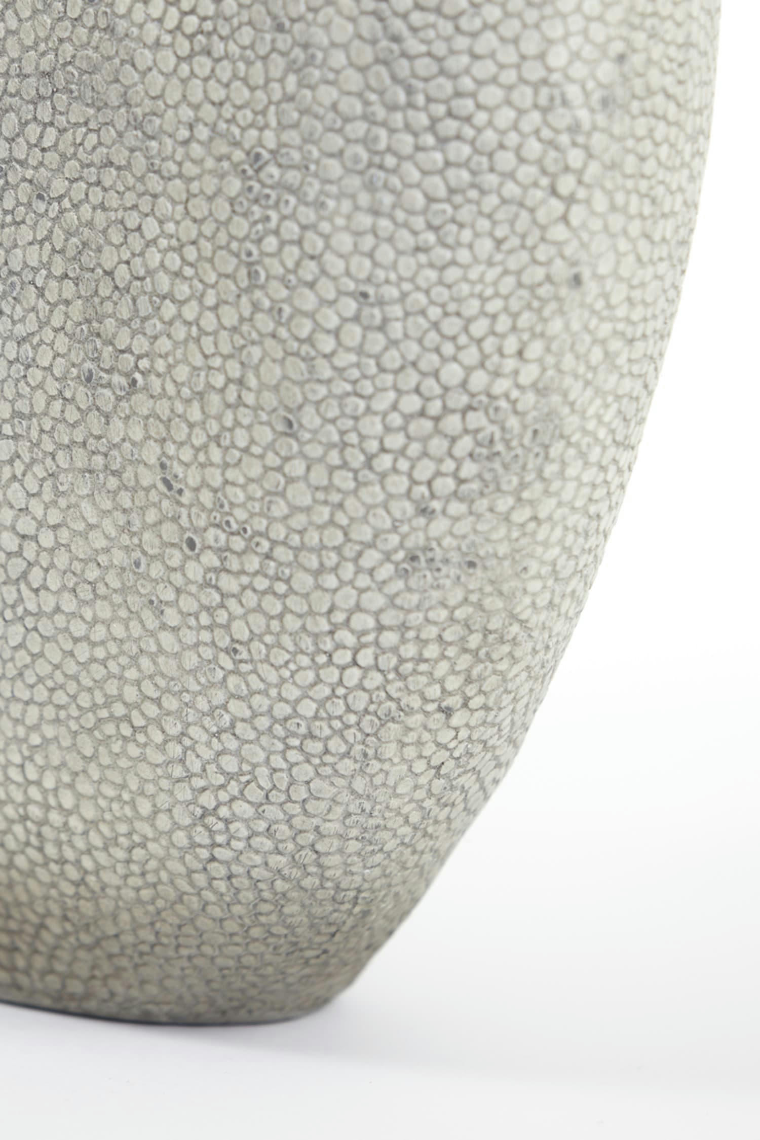 RAYSKIN - Vase gris plastique 40x14x36cm