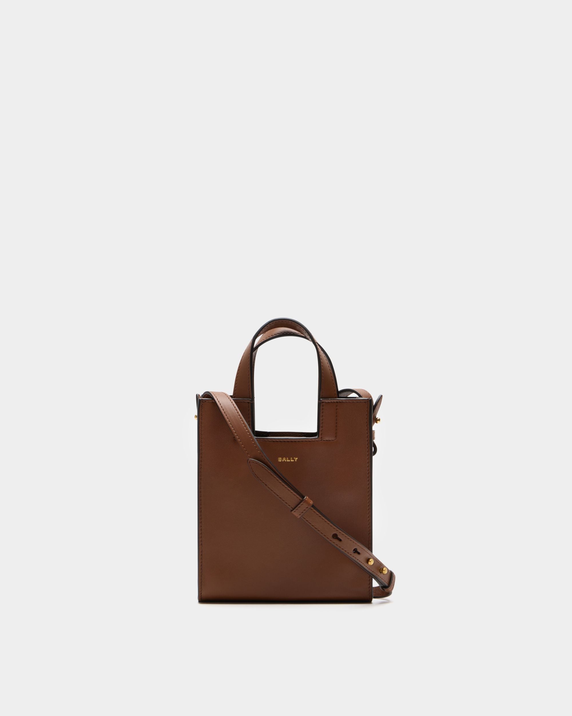 Kleine Tote Bag Easy Bally Aus Leder In Braun
