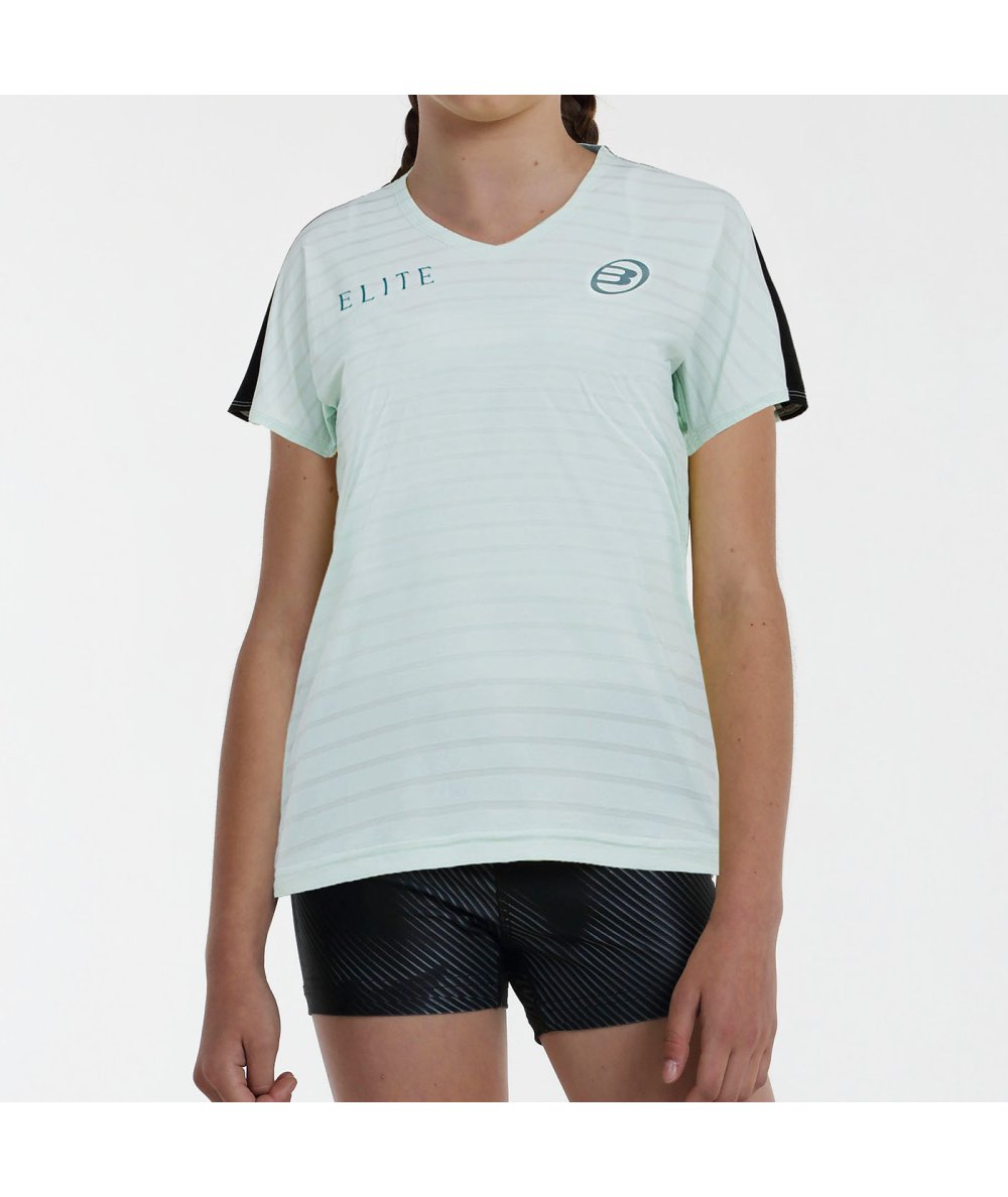 CAMISETA BULLPADEL GEMMA G 25V VERDE AGUA TEJ.BICOLOR