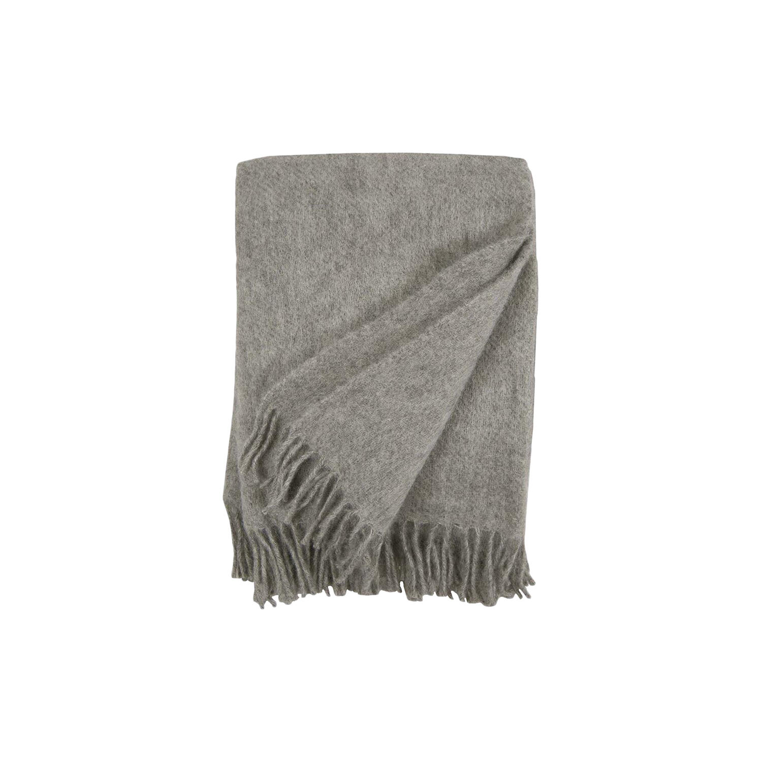 Gotland uld plaid, natural grey