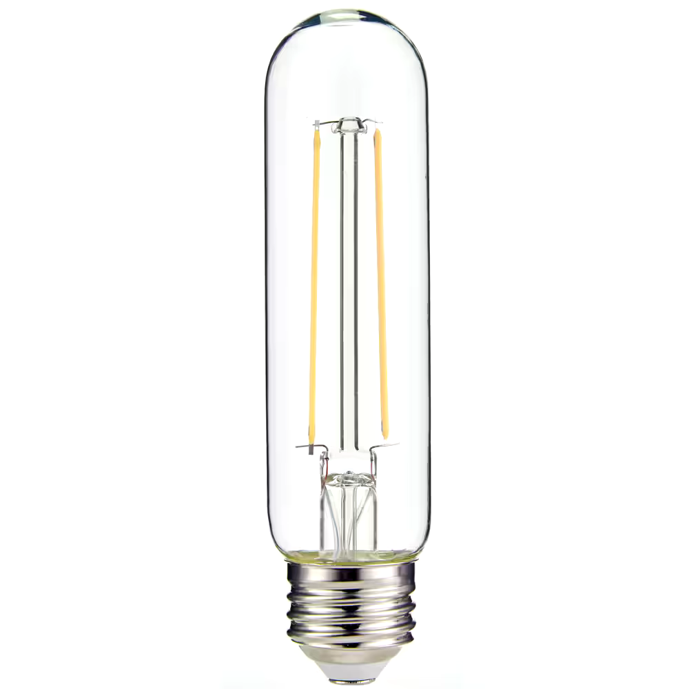 NOMA T10 E26 Base Dimmable LED Filament Light Bulb, 450 Lumens, Warm White, 40W