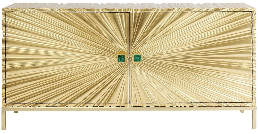 Kare Design Illumino Dressoir 2-Deurs - B160 X D40 X H80 Cm - Goud