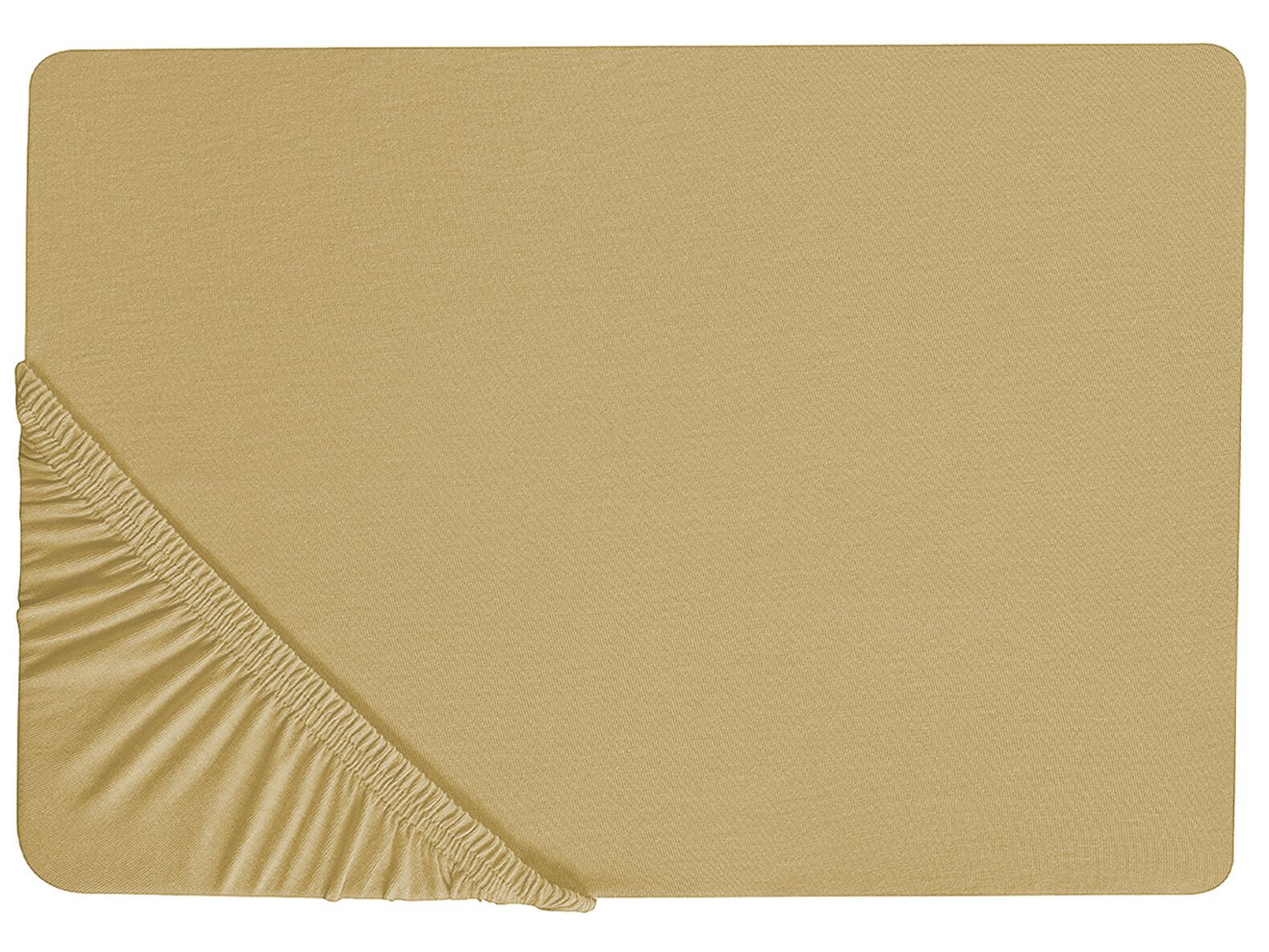 Bawełniane prześcieradło 180x200 cm oliwkowe