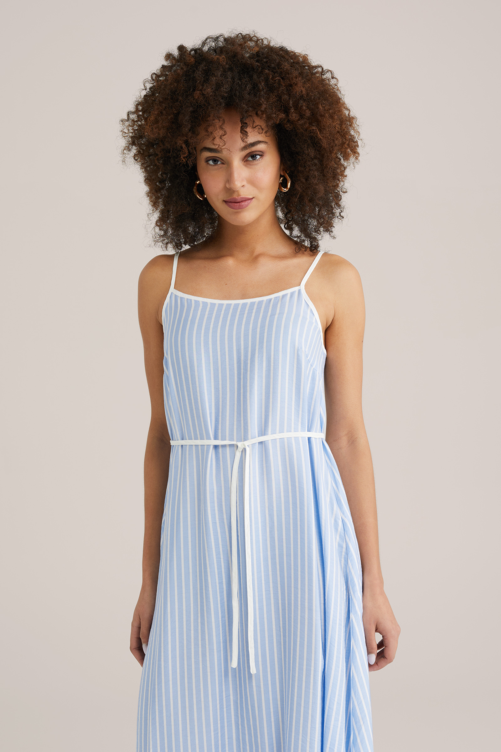 Dames maxi jurk met structuur