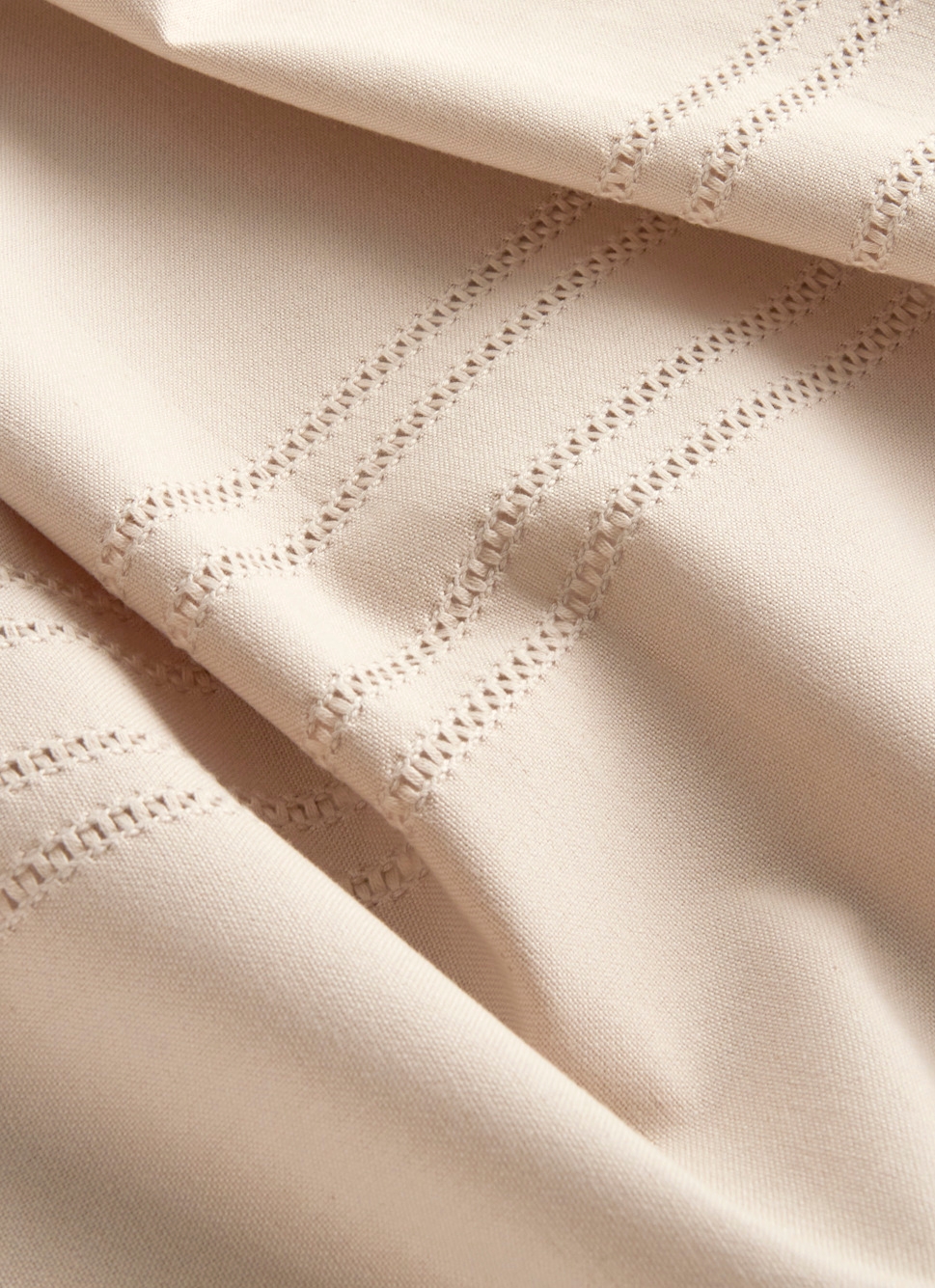 NAPPE POINÇON EN COTON NANI GRIS BEIGE