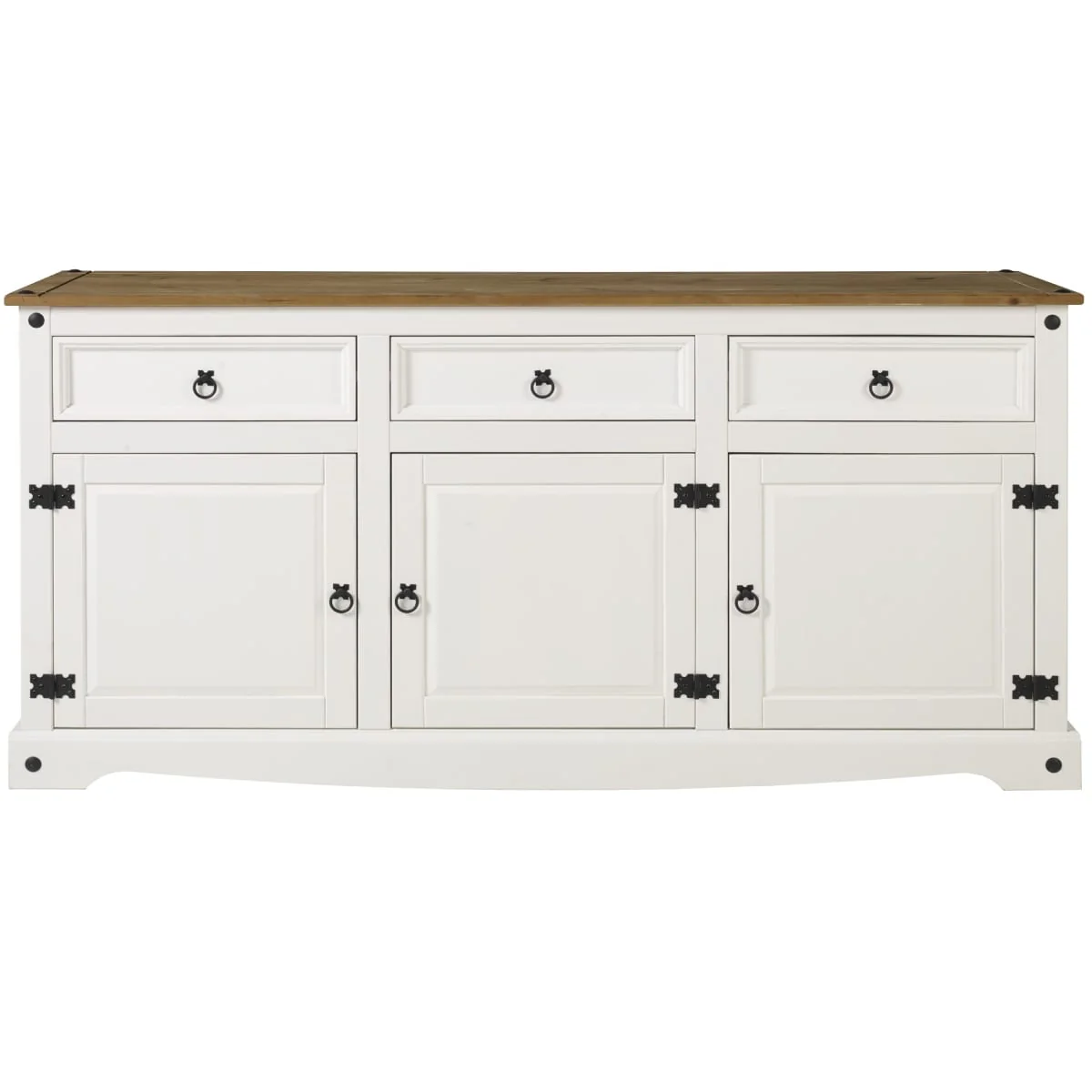 Wood Buffet Sideboard Corona White | Furniture Dash - N/A