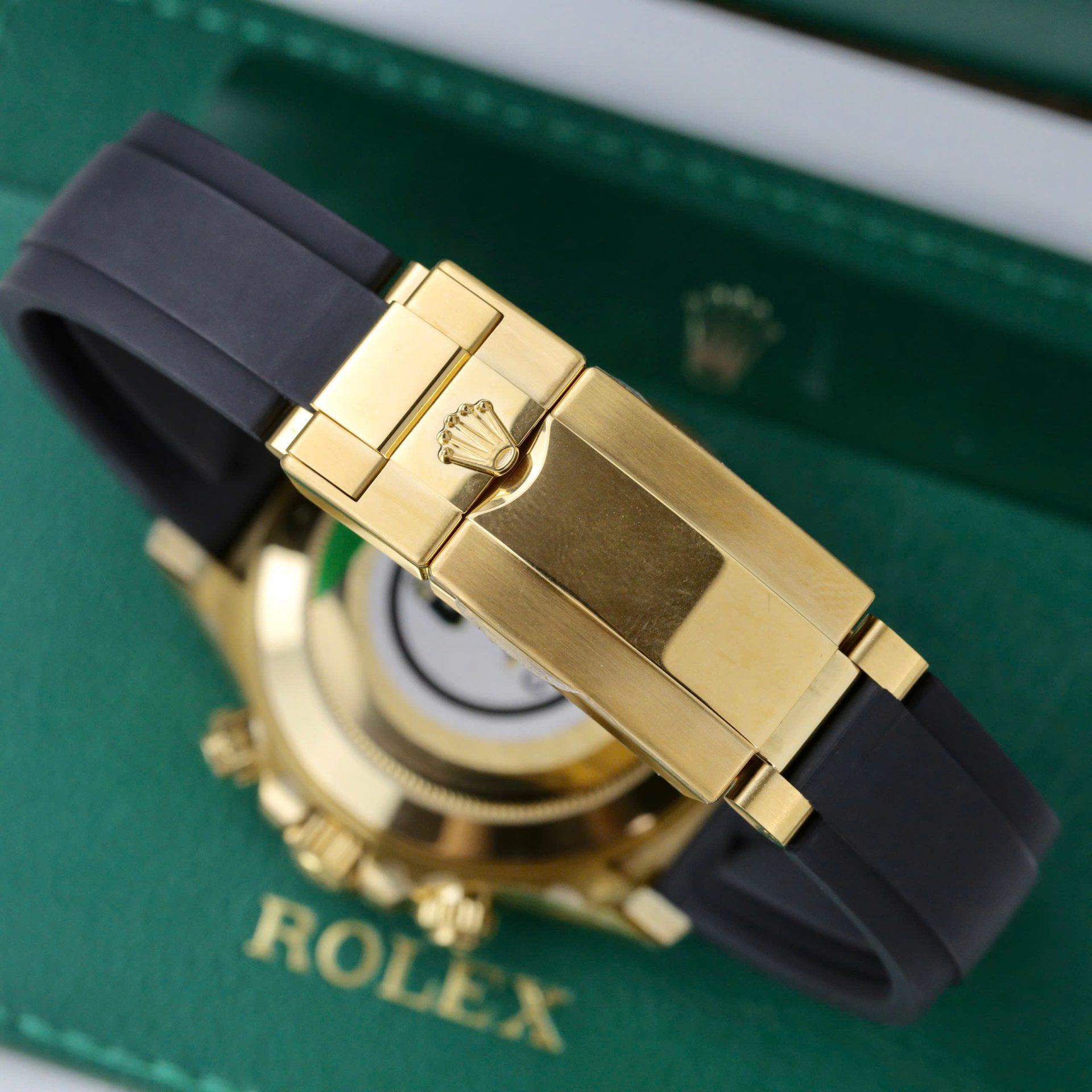 Rolex Daytona 116519 YG Plated White Dial 40mm Oysterflex Super Clone