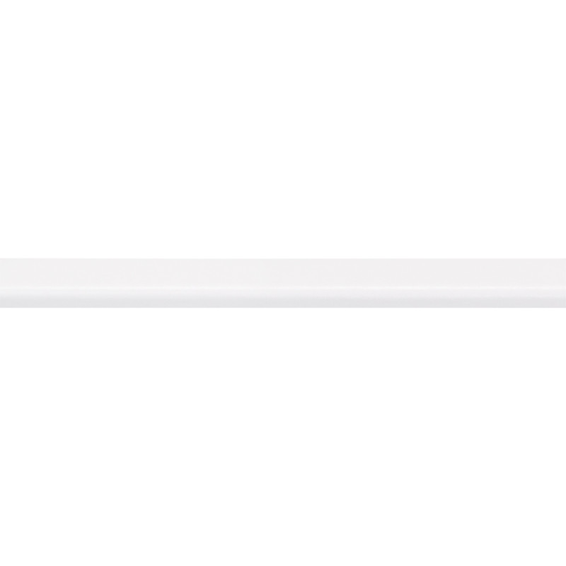 Moulure de recouvrement en MDF revêtue blanche 260 x 2,2 x 0,6 cm