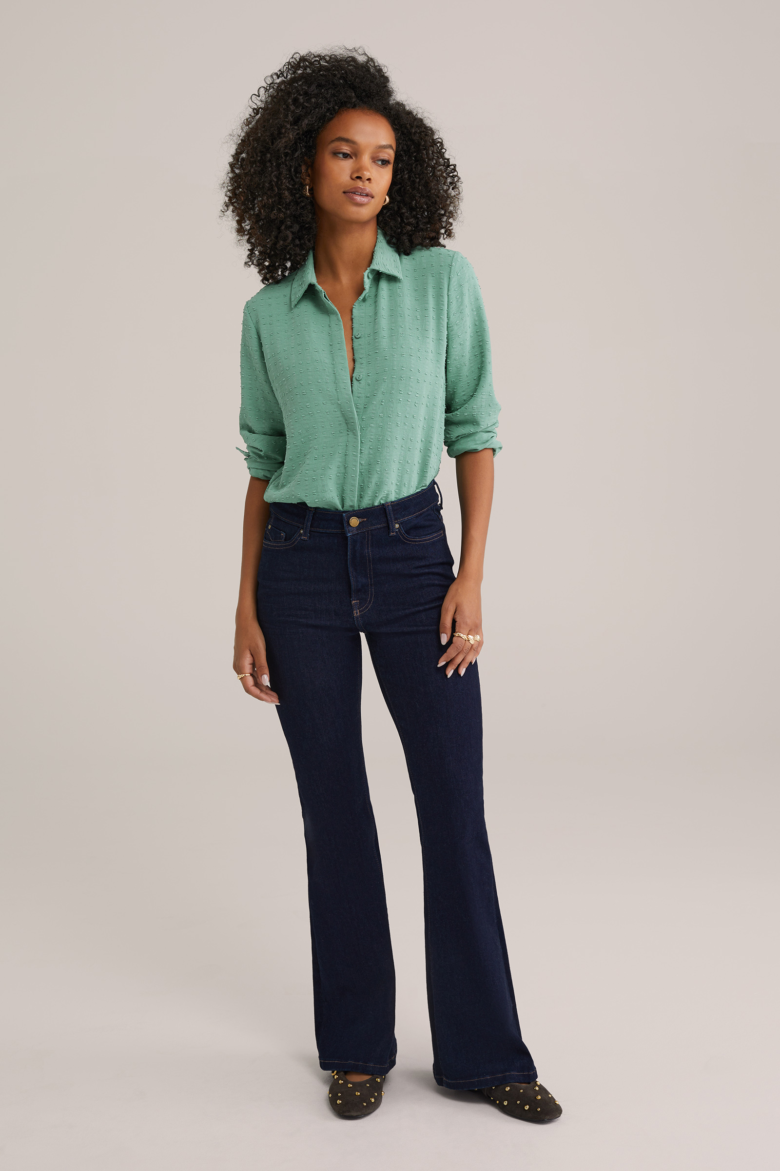 Dames blouse met structuur