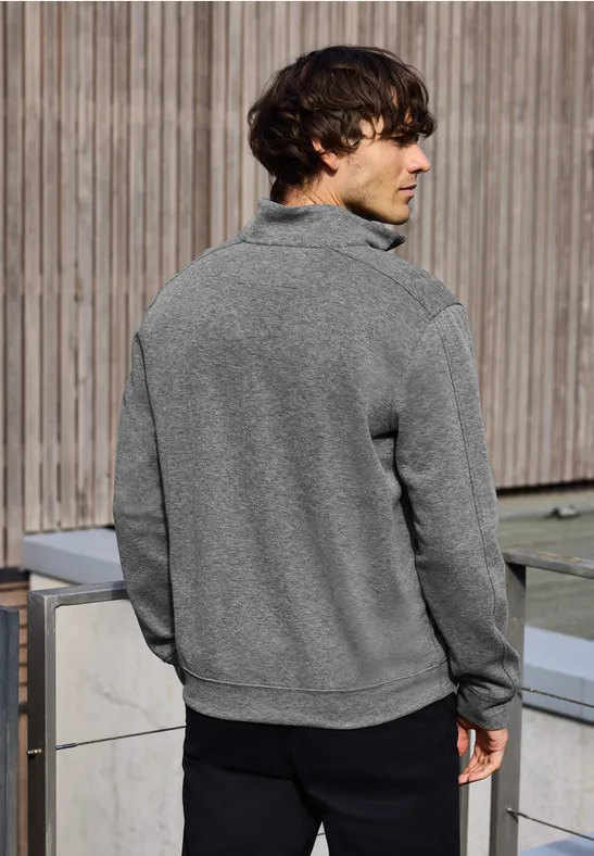 Piqué Troyer Sweatshirt