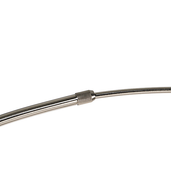 Lampe à arc en acier avec base en marbre blanc réglable - XXL