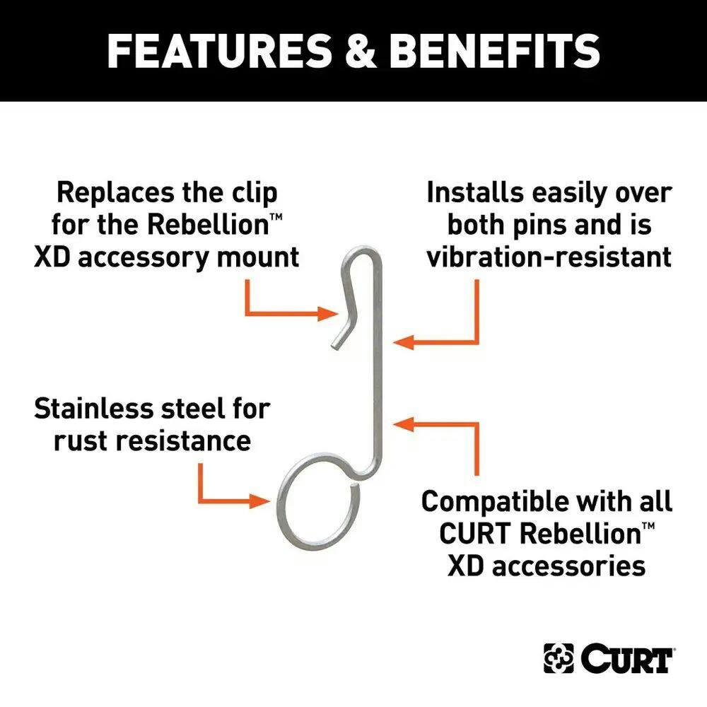CURT Replacement Rebellion XD Accessory Mount Clip
