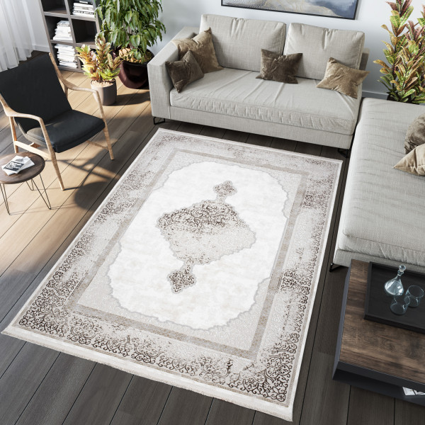 Dywan Chemex Sahara Nowoczesny N764A SH_ L_ Beżowy 120x170