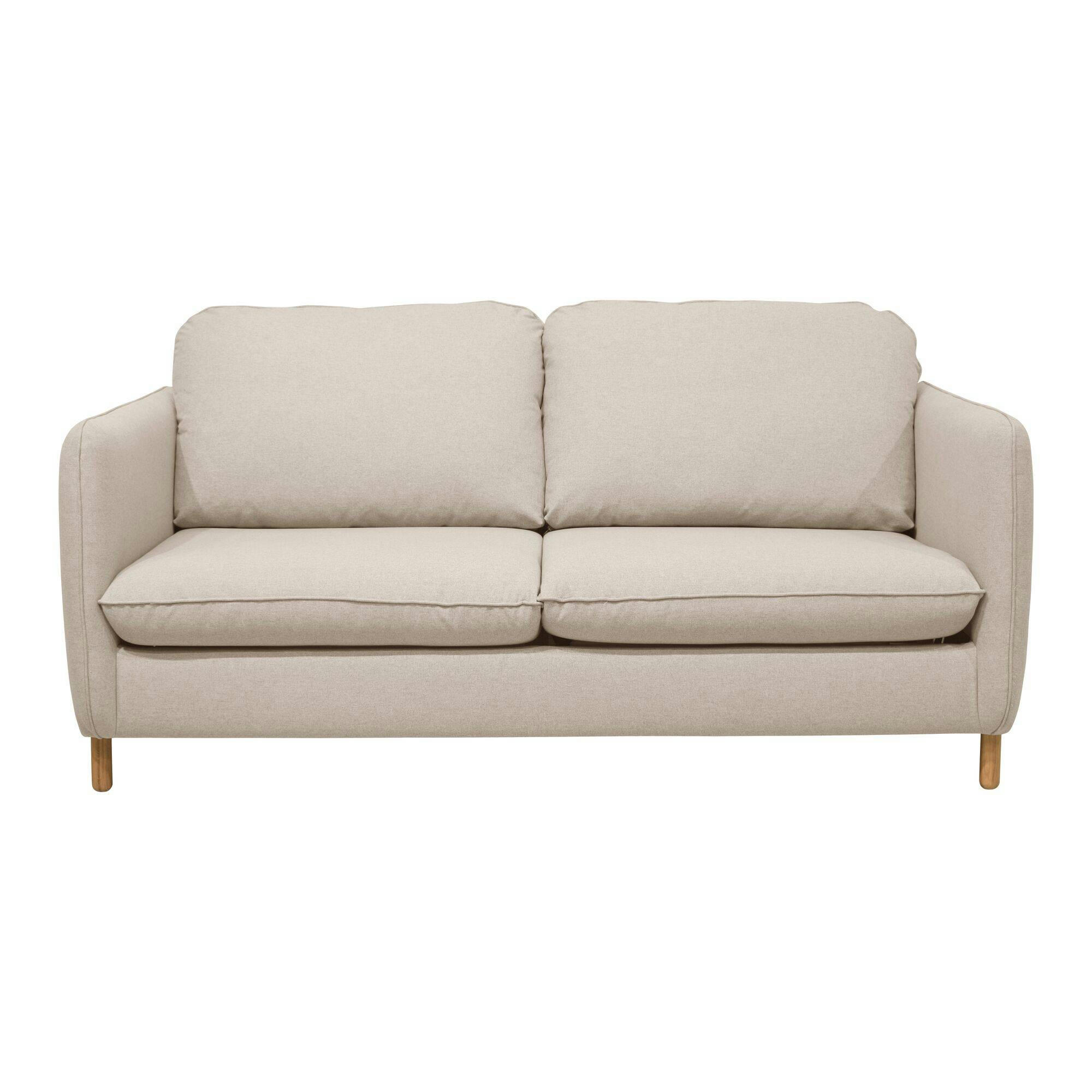 PORTIMO - Canapé convertible en tissu lin