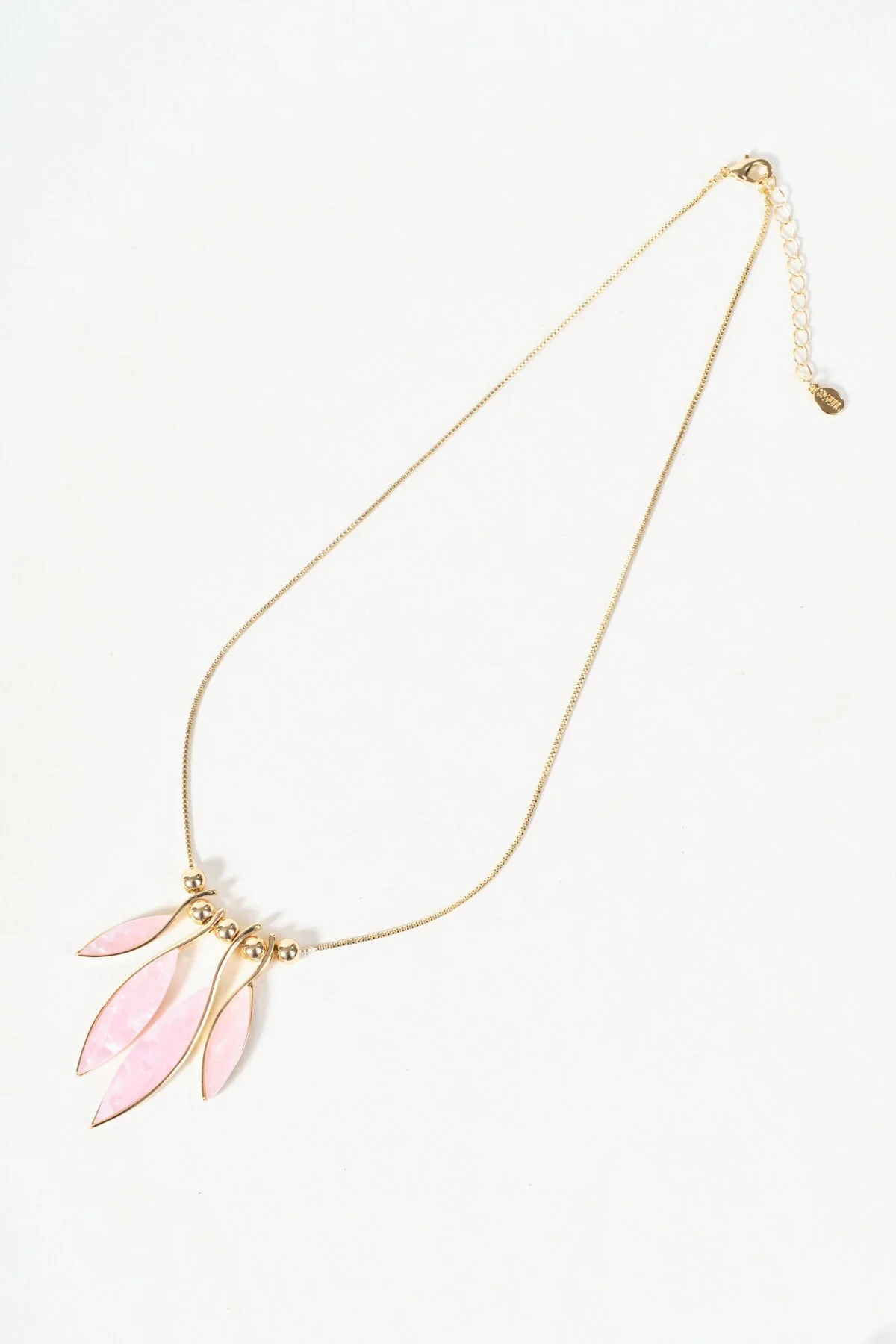 Pink Multi Drop Necklace