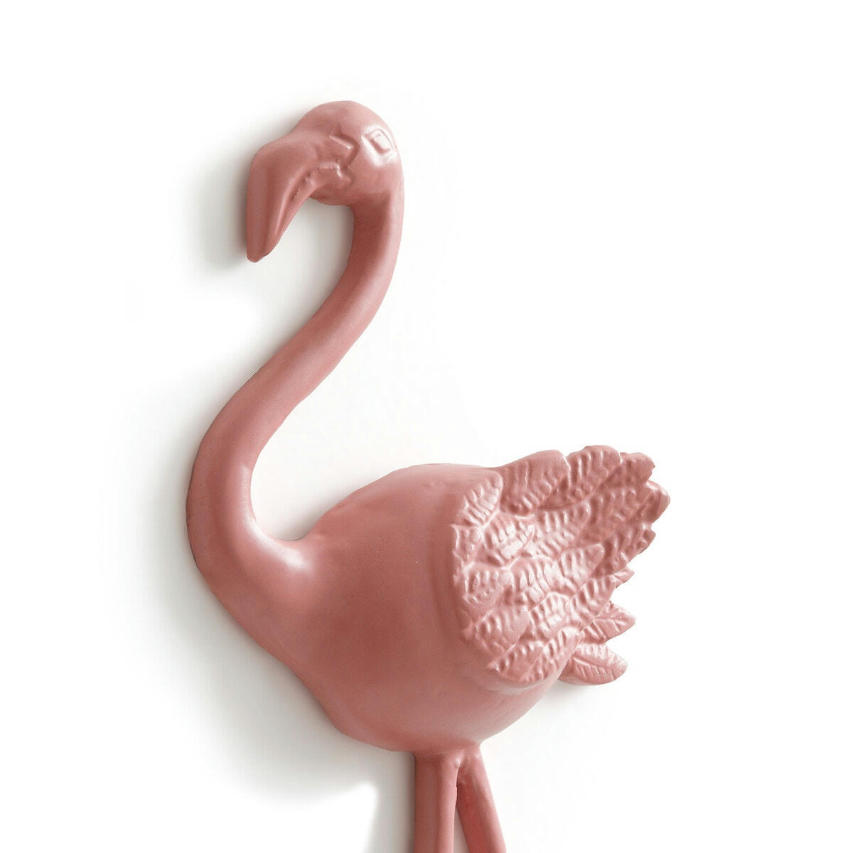 Porte-manteau, patère murale flamand rose, Malou