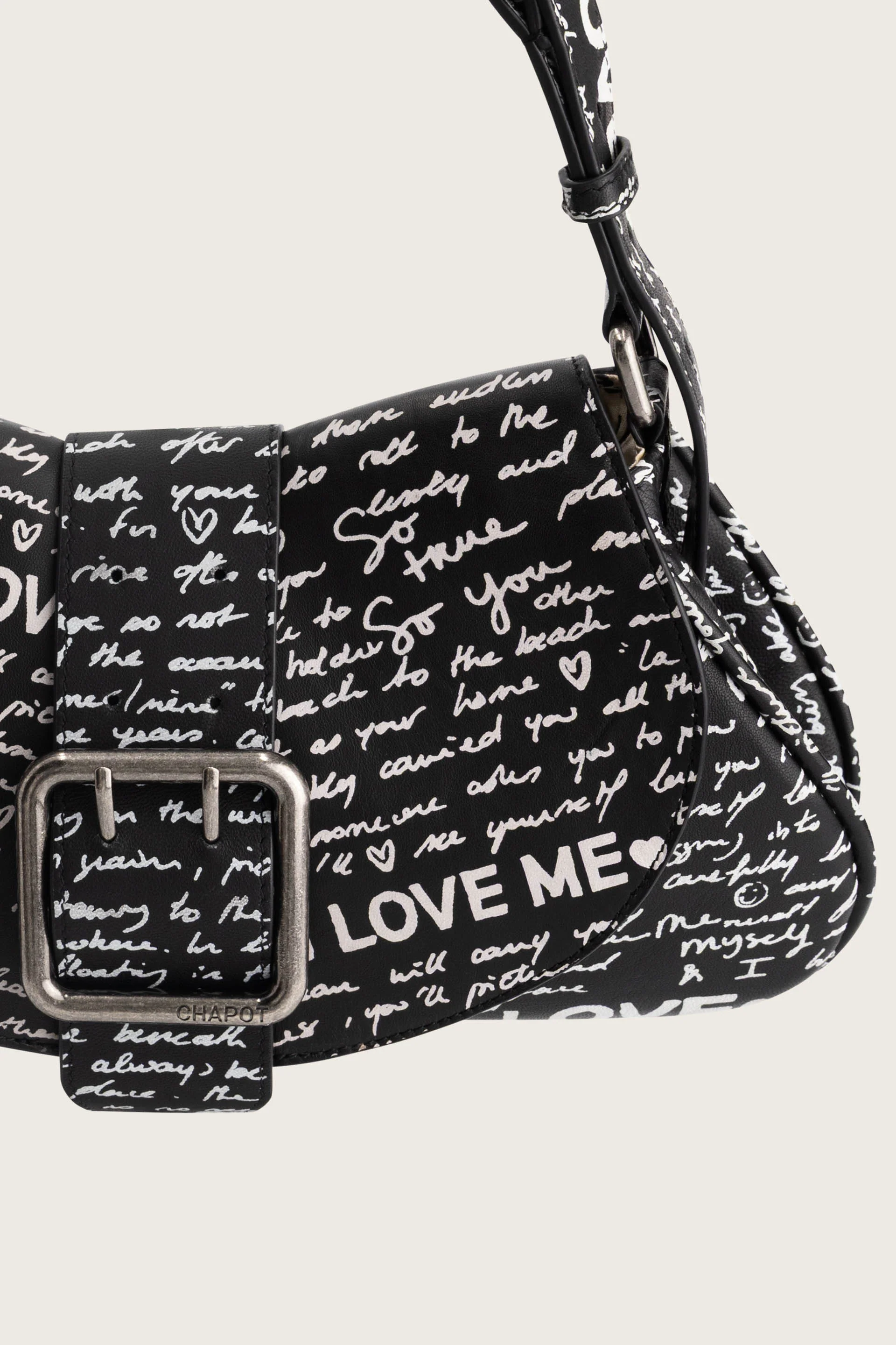 Chapot loveletter Bag | Black/Cosy White