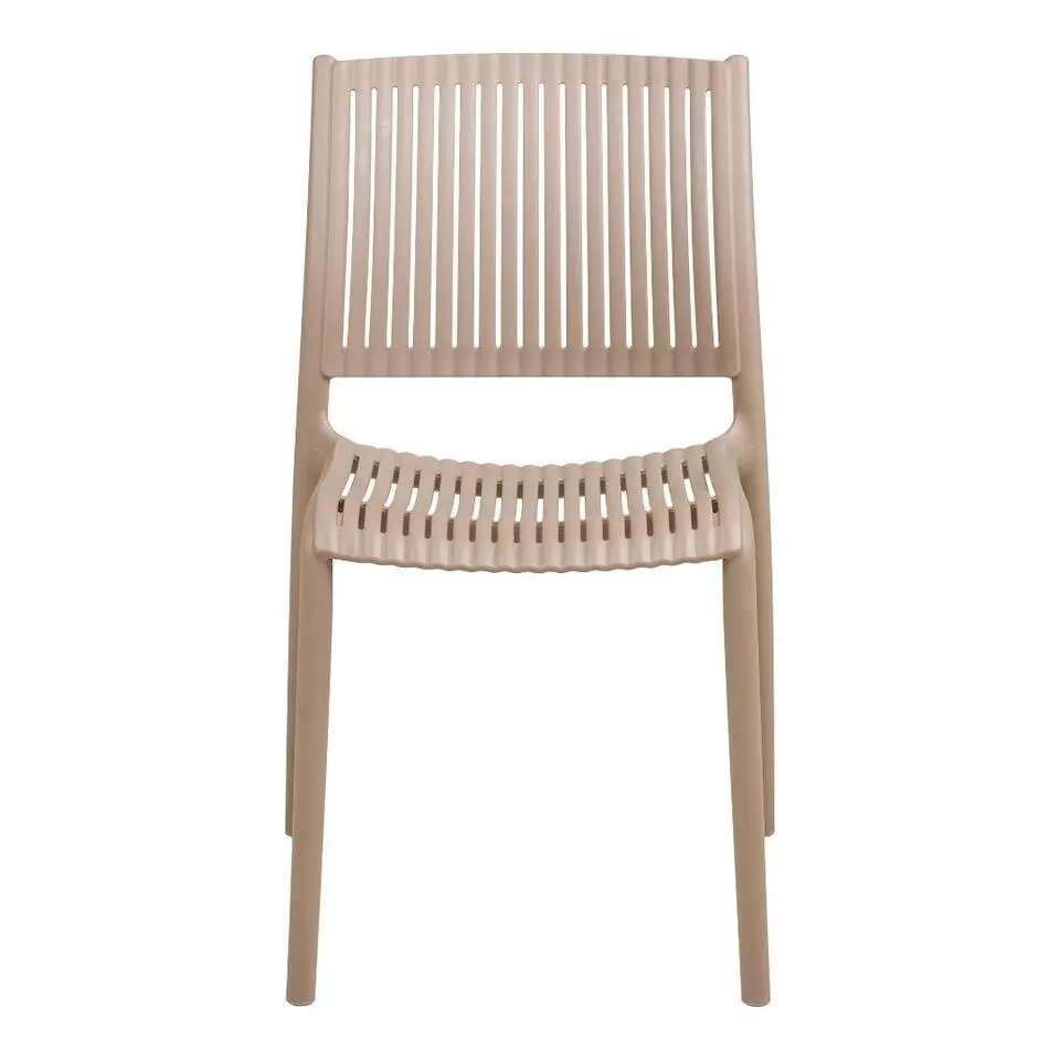 Hioshop Kaja tuinstoel stapelbaar taupe