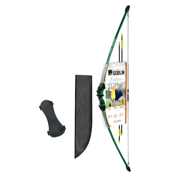 Bear Archery Goblin Youth Kids' Bow Package, Ambidextrous Bow, Ages 4+