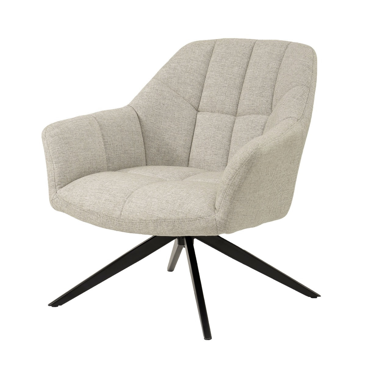 Livingfurn fauteuil Tom Sand - beige - stof