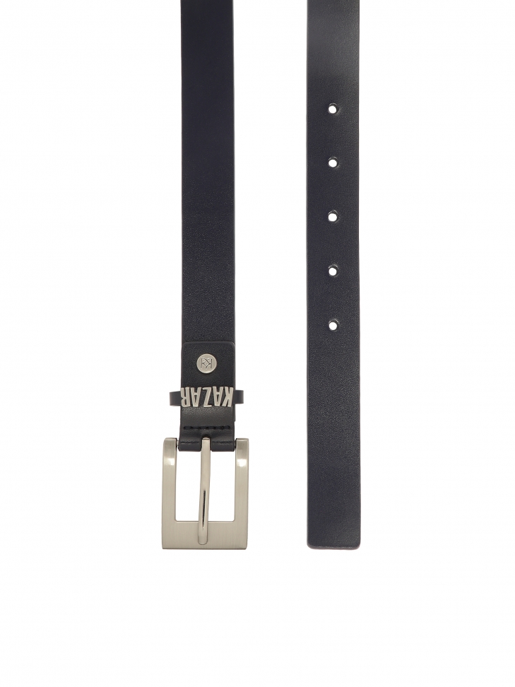 Navy blue belt with logo on the belt loop