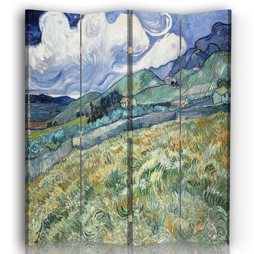 - Paravent - Cloison Vue de Saint-Rémy - Van Gogh cm 145x170 (4 volets)