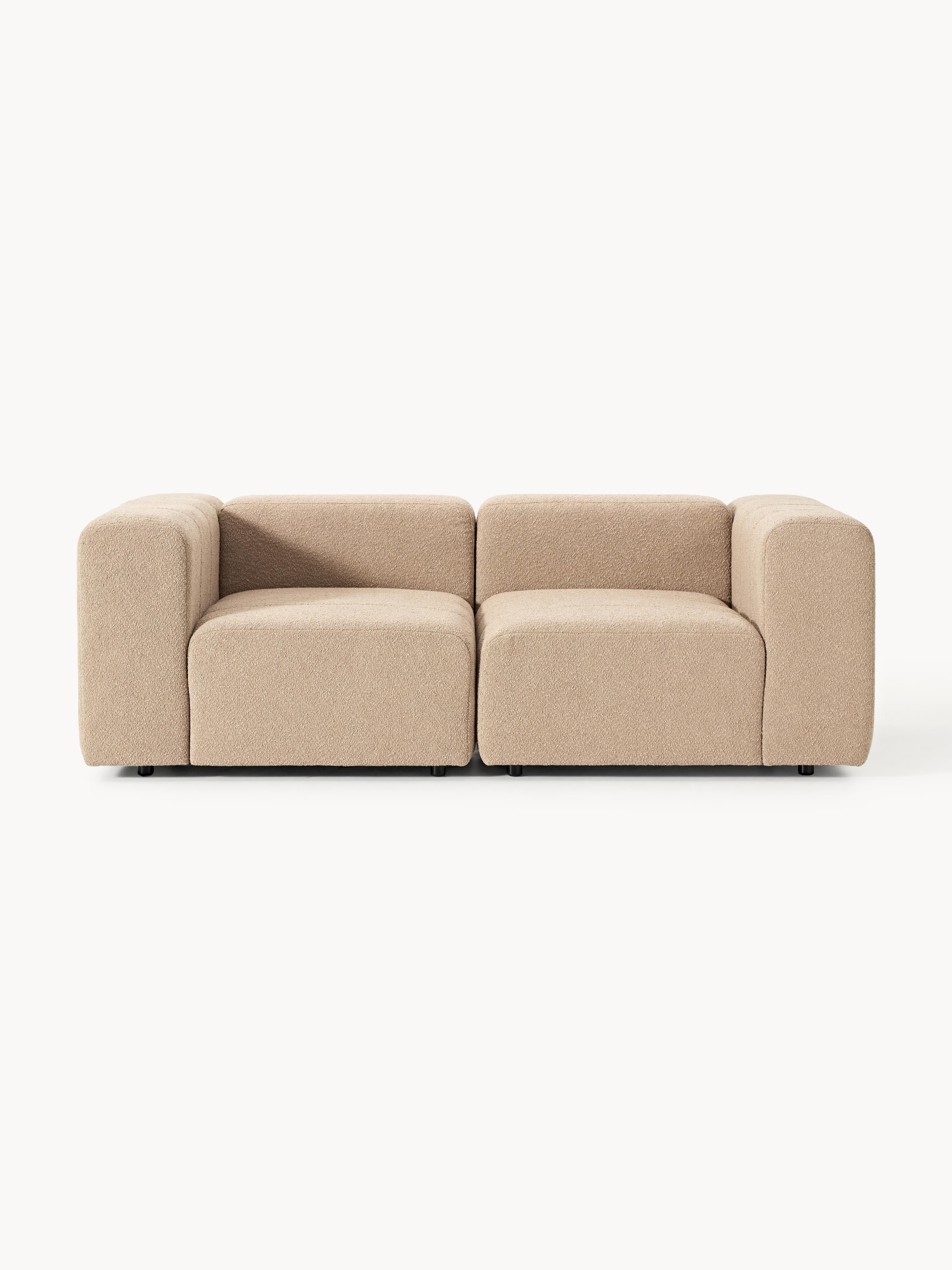 Modulares Bouclé-Sofa Lena (3-Sitzer)