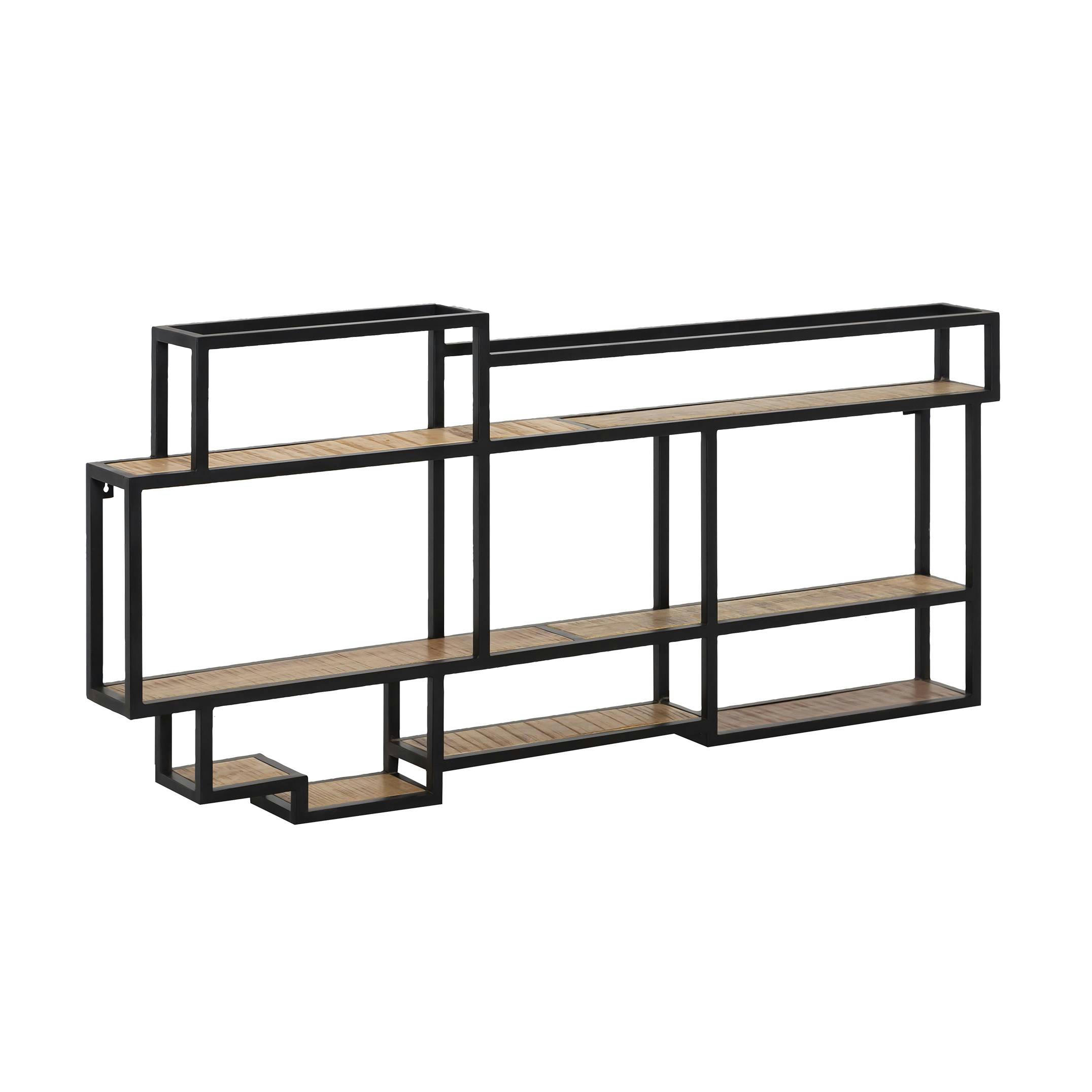 - Etagère en bois noir 160 cm