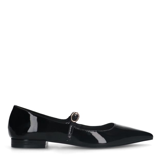 Zwarte lak ballerina's