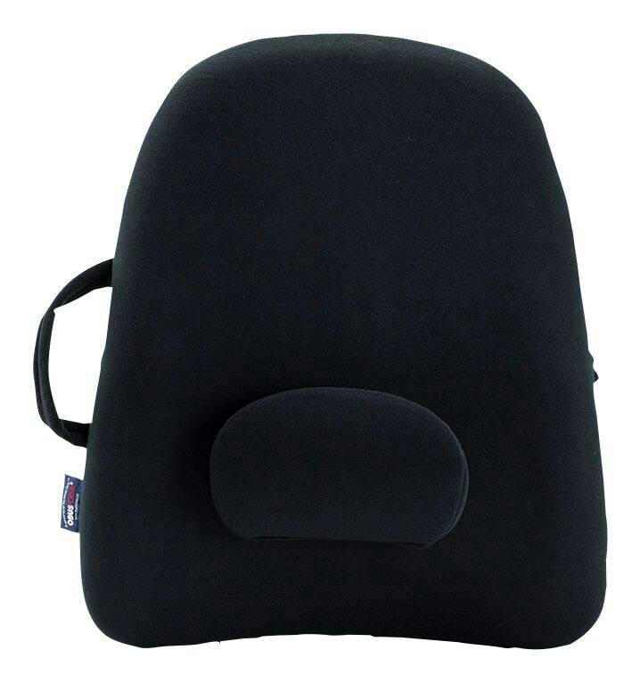 ObusForme Portable Low-Back Backrest Support Cushion with Lumbar Pad For Office Chair/Home/Car