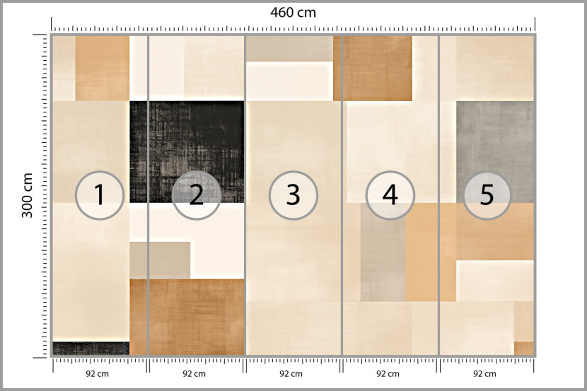 Fototapeta Minimalistyczne Tło W Stylu Japandi 460x300cm