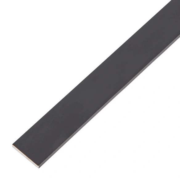 Flachstange, eloxiert, schwarz, LxBxH: 200x2x0,2 cm