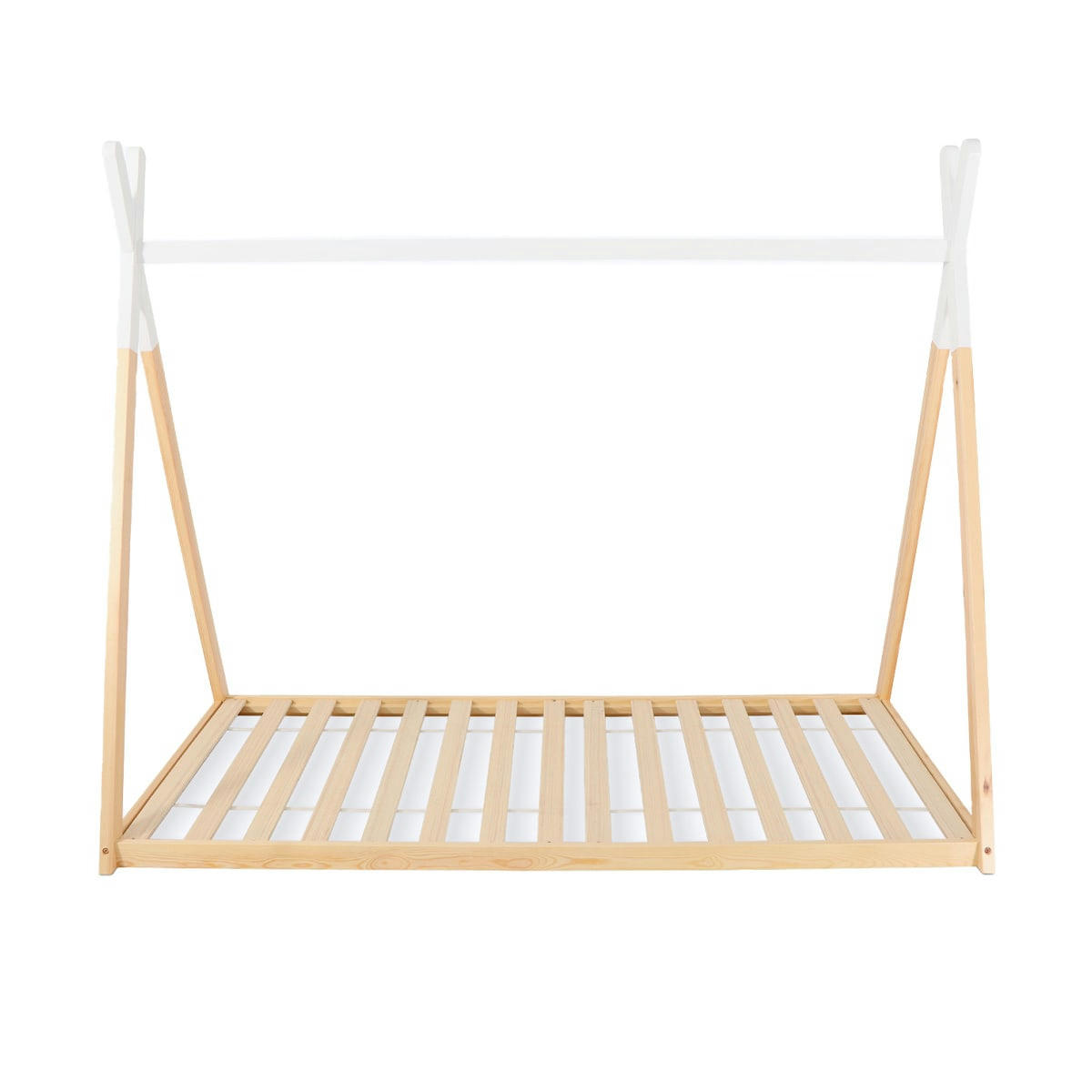 - Lit Cabane Tipi Montessori Matelas Mousse Mémoire de Forme 90x190cm
