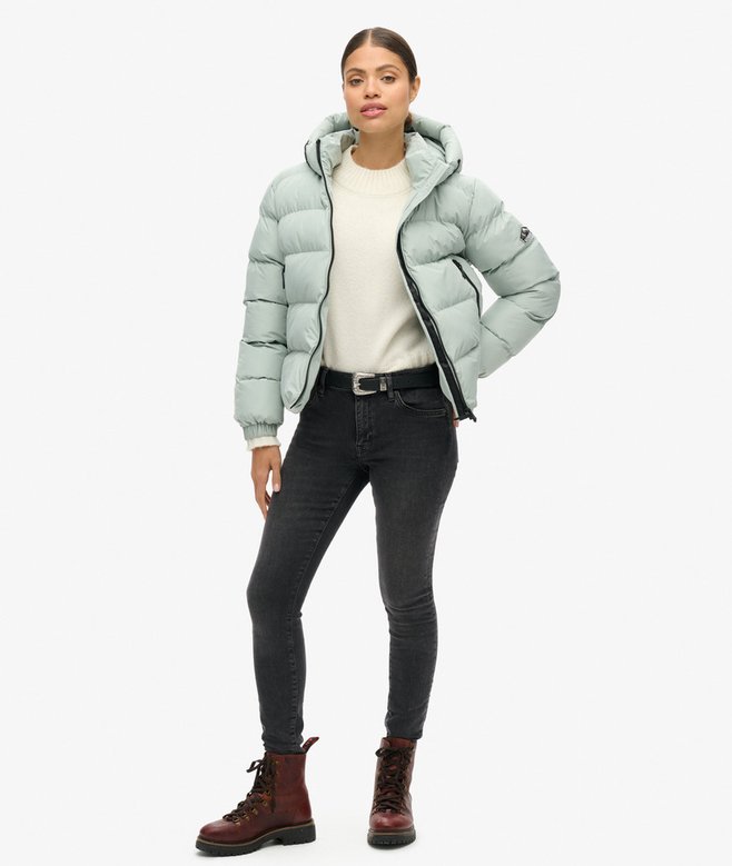Hooded Sports Puffer Jacket