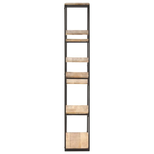 NNEVL Bookcase 80x30x180 cm Rough Mango Wood
