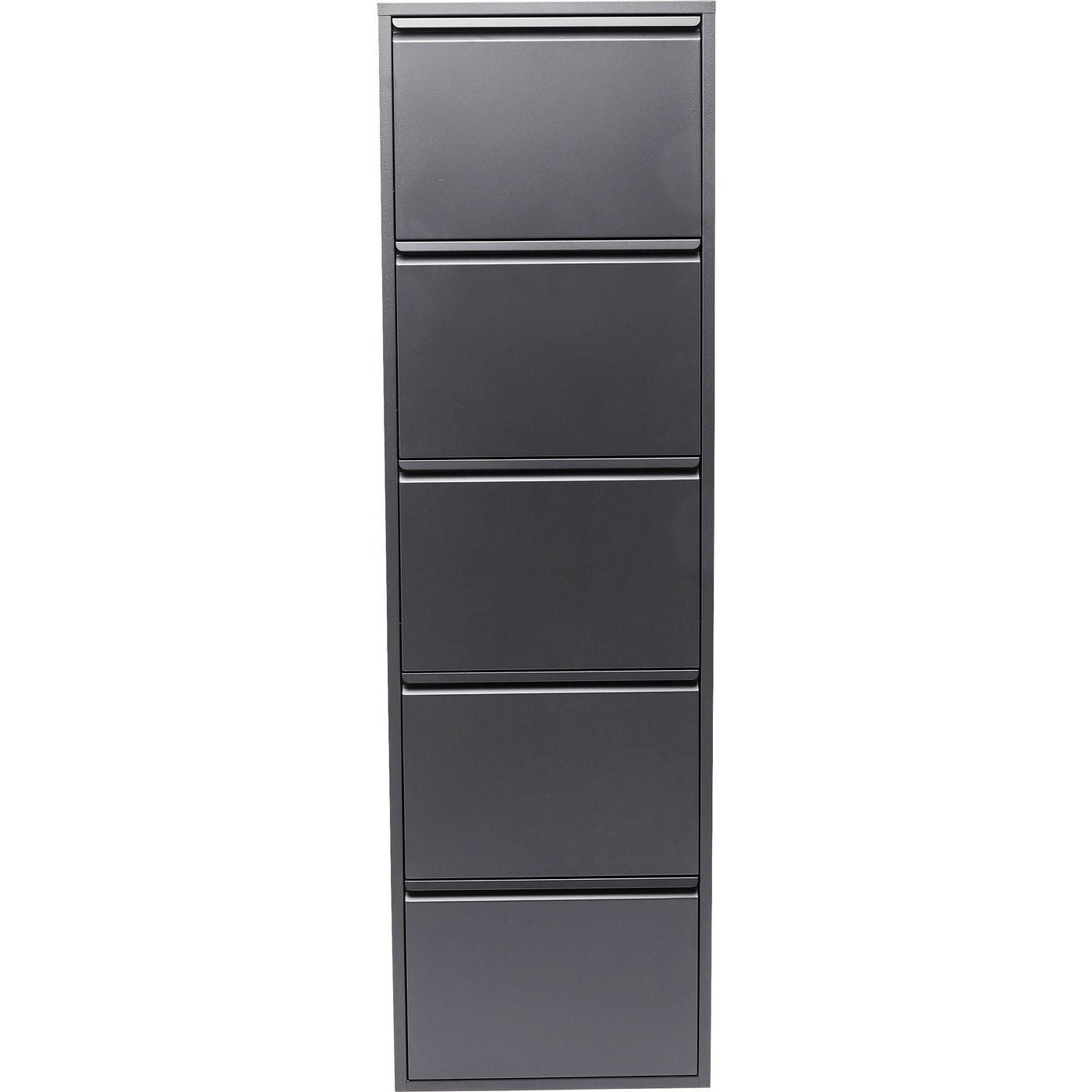 Schoenenkast Caruso antraciet 5 laden Kare Design