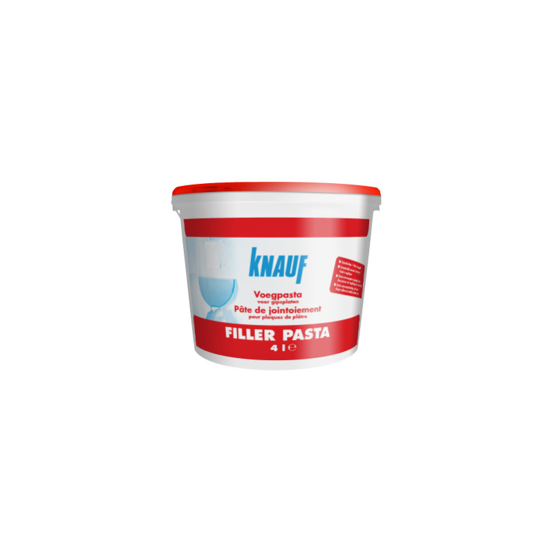 Pâte de jointoiement pour plaques de plâtre Filler Pasta 4 L KNAUF