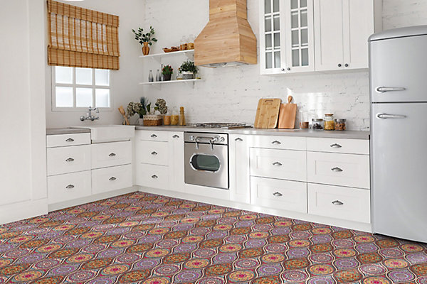 Carreaux vinyle Tulup 30x30 cm Magnifique mandala 9 pcs