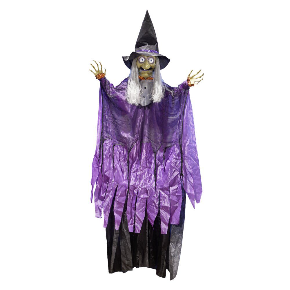 Décoration Halloween XL sorcière à suspendre 183x120xH112cm