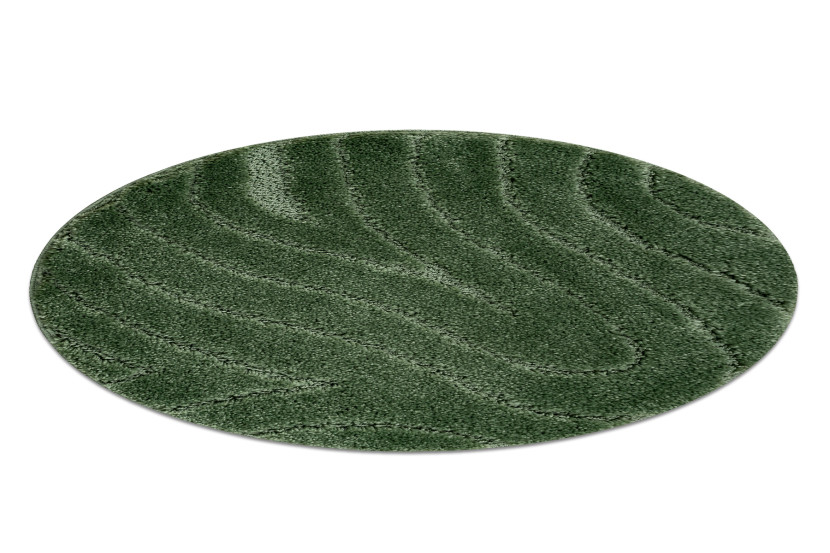 Dywan łazienkowy SUPREME WAVES fale, antypoślizgowy, miękki koło 67 cm