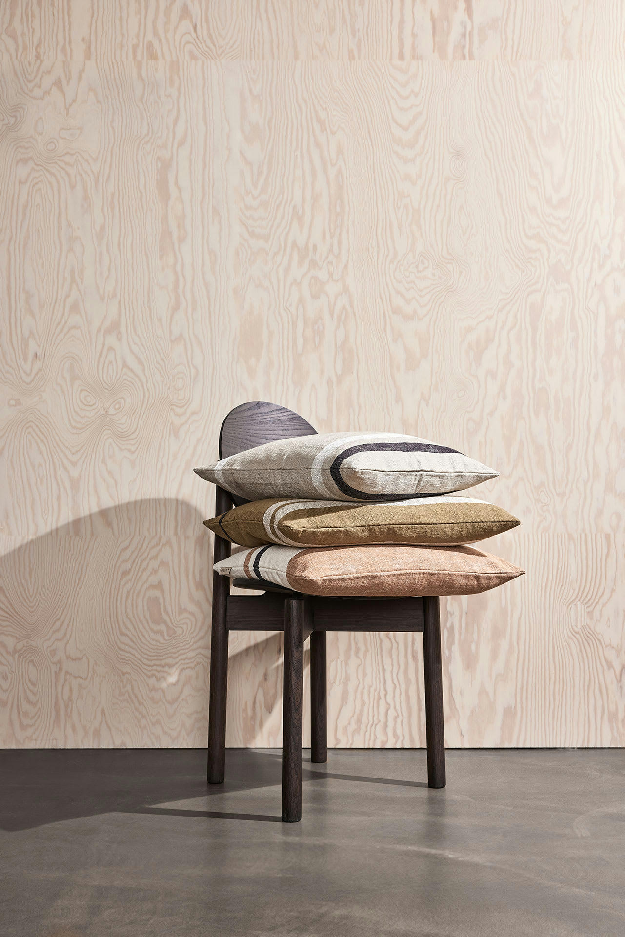 SOFUTO - Coussin long marron en coton H40x60cm