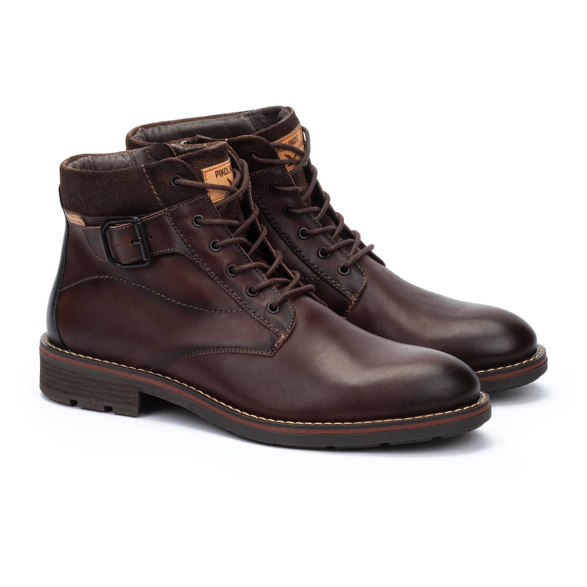 YORK - Botín con cordones y cremallera para hombre
