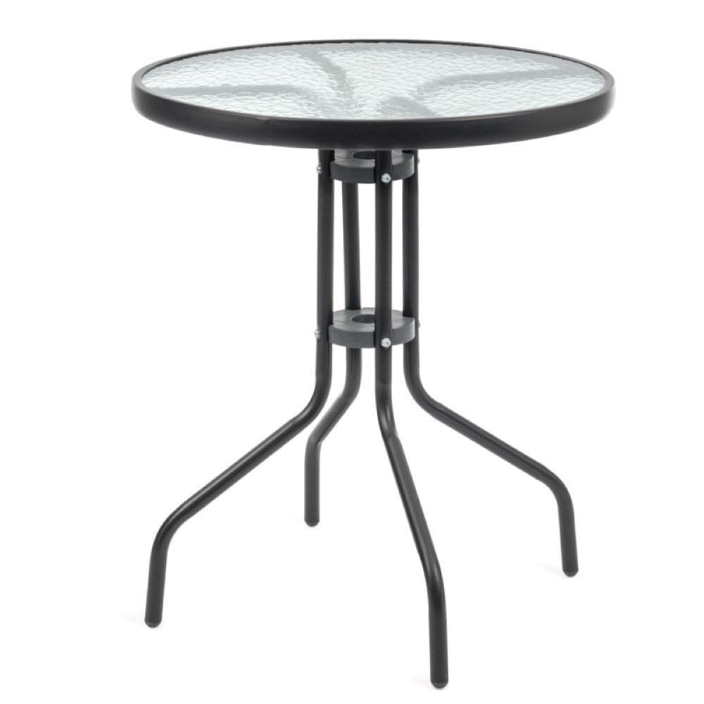 Stolik kawowy ze szklanym blatem 60 cm
