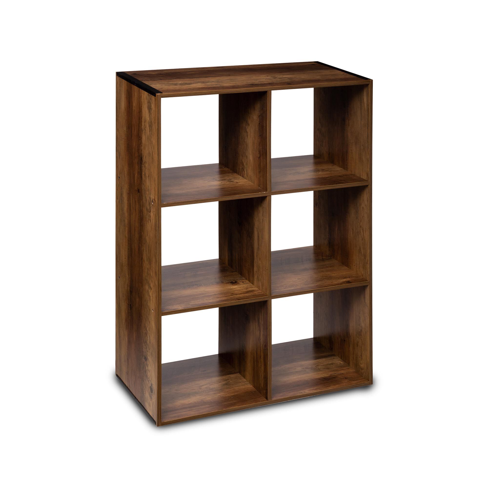 Estante indus castanho escuro para 6 cubos MIXMODUL